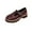 Wine, variant on Womens Loafers Shoes Platform Chunky Loafer Lug Sole Comfortable Slip on One Piece Buckle Casual Dress Shoes Black 5.5(36)