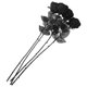 thumbnail image 1 of ADDHAT 4Ud Ramos De Rosas Artificiales Negras Para En Hogar O Eventos Especiales, 1 of 7