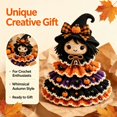thumbnail image 4 of Crochet Animal Halloween Tree DIY Kit, Halloween Crochet Tabletop Decor Craft Set, Complete Yarn Supplies, Great Handmade Gift For Crochet Enthusiasts(Witch), 4 of 9