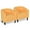 Mustard Yellow, variant on MoNiBloom Upholstered Bucket Chairs Set of 2, Modern Accent Chair, Sherpa Fabric Single Sofa Chair with Padded Armrest, for Living Room, Mustard Yellow