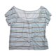 thumbnail image 1 of Camiseta Ecko Unltd Open Nk con estampado de rayas pintadas para mujer azul pequeña, 1 of 1