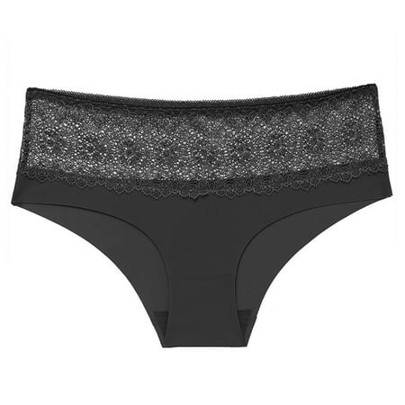 Generic Womens Underwear Cotton Bikini Panties Lace Soft Hipster Panty Ladies Stretch Full Briefs