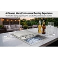 thumbnail image 3 of Undercounter Drop In Ice Chest,Stainless Steel Ice Cooler With 201 Grade Metal,Sliding Cover Prevents Debris Contamination,Commercial Ice Bin For Home Bar Or Cafe,52 L, 3 of 9