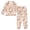 Pink and Peach Rabbits, variant on Fluffy Pajamas Set Fuzzy Winter Warm Pj Sets Pullover Tops and Long Pants Unicorns and Stars X-Small