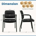 thumbnail image 3 of Costway Waiting Room Chair No Wheels Set of 12 with Integrated Armrests  for Reception, 3 of 7