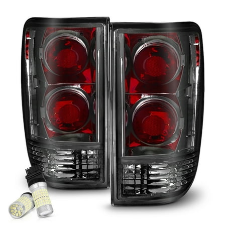 91 Chevy Chevrolet Blazer Tail VIPMOTOZ Smoke Lens Chrome Housing Tail Light Lamp Assembly Set For 1995-2005 Chevy Blazer GMC Jimmy Oldsmobile Bravada, Driver & Passenger Side ()
