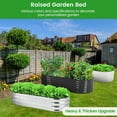 thumbnail image 4 of 2 PCS Galvanized Raised Garden Bed Kit,4.5x2x1ft Oval Metal Raised Garden Beds for Vegetables,Flowers,Fruits, 4 of 8
