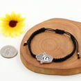 thumbnail image 7 of Letter Z Hand of Fatima Bracelet Hamsa Hand Evil Eye Lucky Charm Protection Bracelet Braided String Adjustable Y3791-Z, 7 of 7