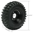 thumbnail image 3 of 32" Go Kart Axle Kit, 810mm Rear Axke Kit with 13x4.10-6 Wheels Tires, Front Steering System, Brake Assembly, 420 Chain, DIY Live Axle Kit for Go Cart, ATVs, Quads, Drift Trikes, 3 of 9