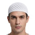 thumbnail image 5 of Slccxzc Knitted Mesh Skull Cap 4-Pack Lightweight Breathable Crochet Beanie Cap Men Women Daily Outdoor Headwear White, 5 of 7