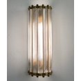 thumbnail image 6 of Pair Of Old Vintage Art Deco Brass & Glass Rod Ship Light Wall Sconces Lamp, 6 of 11