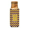 thumbnail image 3 of Carolines Treasures CJ1041-BMUK Letter B Chevron Purple and Gold Ultra Beverage Insulators for slim cans  Slim Can, 3 of 3