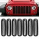 thumbnail image 5 of Clip de protección de la cubierta de la rejilla delantera en las inserciones de malla de la parrilla 7 piezas negro ABS cubierta de la rejilla delantera para Jeep 2007 2018 negro, 5 of 5