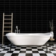 thumbnail image 5 of Clever Mosaics Peel and Stick Backsplash Self Adhesive Vinyl Black Finger Tile Kitchen Bathroom (10-Sheet), 5 of 6