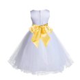 thumbnail image 2 of Ekidsbridal Girl Baptism Flower Girl Dress - White Tulle Rattail Edge 829S-A (Size: S-12), 2 of 3