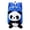 Blue, variant on Cute Panda Animal Backpack with Plush Face Design Lightweight Breathable Straps Elementary School Bookbag