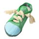 thumbnail image 1 of KAIYANG Juguetes interactivos para masticar para perros duraderos con forma de zapato de color verde, 1 of 5