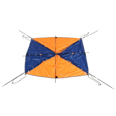 4-person Inflatables Boat Sun Shelter Sailboat Awning Top Cover Fishing Tent Sun Shade Rain Canopy for Seahawk Inflatable Kayak Canoe Boat Top Kit with