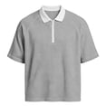 thumbnail image 5 of Guluxicc Golf T Shirts for Men Half Zip Short Sleeve Business Causal Shirts Classic Fit Summer Casual Outfit, 5 of 6