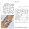 thumbnail image 4 of Pulsera Hueca de Hoja Ancha, Superficie de Alisado de Metal Con Rusf a PrueBa de Metal Joyas de Pulsera de Hoja Vintage para Dama, 4 of 5