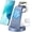Blue, variant on Wireless Charger Compatible with Samsung: ETEPEHI 3 in 1 Fast Charging Station for S25 S24 Ultra S23 S22 S21, iWatch Charger for Galaxy Watch 8/7/6/5/4/3 Pro Classic Galaxy Buds