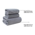 thumbnail image 3 of Velvet Spun Bath Towel Set – 3-Piece Highly Absorbent Towels for Spa, Gym, Bathroom (Soft, Multiple Colors), 3 of 7