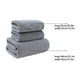 thumbnail image 3 of Juego de toallas de baño de terciopelo 3 piezas | Toallas suaves altamente absorbentes para baño Spa Gym Hotel | Incluye 2 toallas de mano de 75x35cm y 1 toalla de baño grande de 70x140cm | Secado, 3 of 7