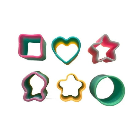 Funny Creative Magical Folding Toys Plastic Rainbow Circle Slinky Spring Coil for Children Early Development Educational Shaped Rainbow 6PCS