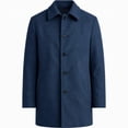 thumbnail image 4 of FRSASU Men's Mid‑Length Overcoat Single‑Breasted Notched Lapel Collar Warm Casual Business Winter Outerwear Coat Navy, 4 of 6