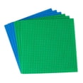thumbnail image 1 of Premium Green And Blue Colored 10 X 10 Construction Base Plate 6 Pack - Compatible With All Major Brands, 1 of 5