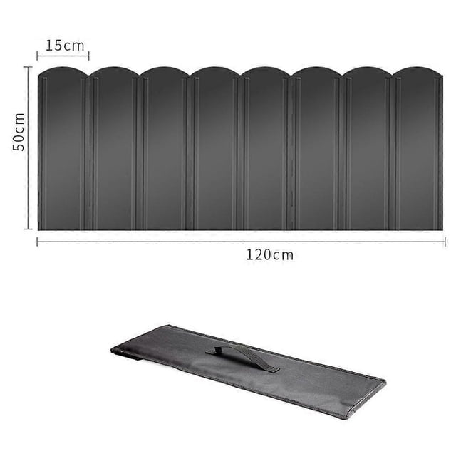 Folding Stove Windscreen 8 Plates Galvanized Camping Cooker Stove Windshield with Storage Bag