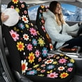 thumbnail image 2 of Uorisanigo Car Seat Covers, Set of 2 Car Seat Cover Front Seats Protectors, Colorful Daisy Print Automotive Seats Covers for Most Cars SUVs Sedans, Soft Full Wrapping Edge Cushion Cover, 2 of 7
