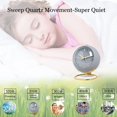 thumbnail image 4 of Reloj de alarma para niños JAMW estilo europeo creativo sin tictac con luz de fondo, 4 of 5