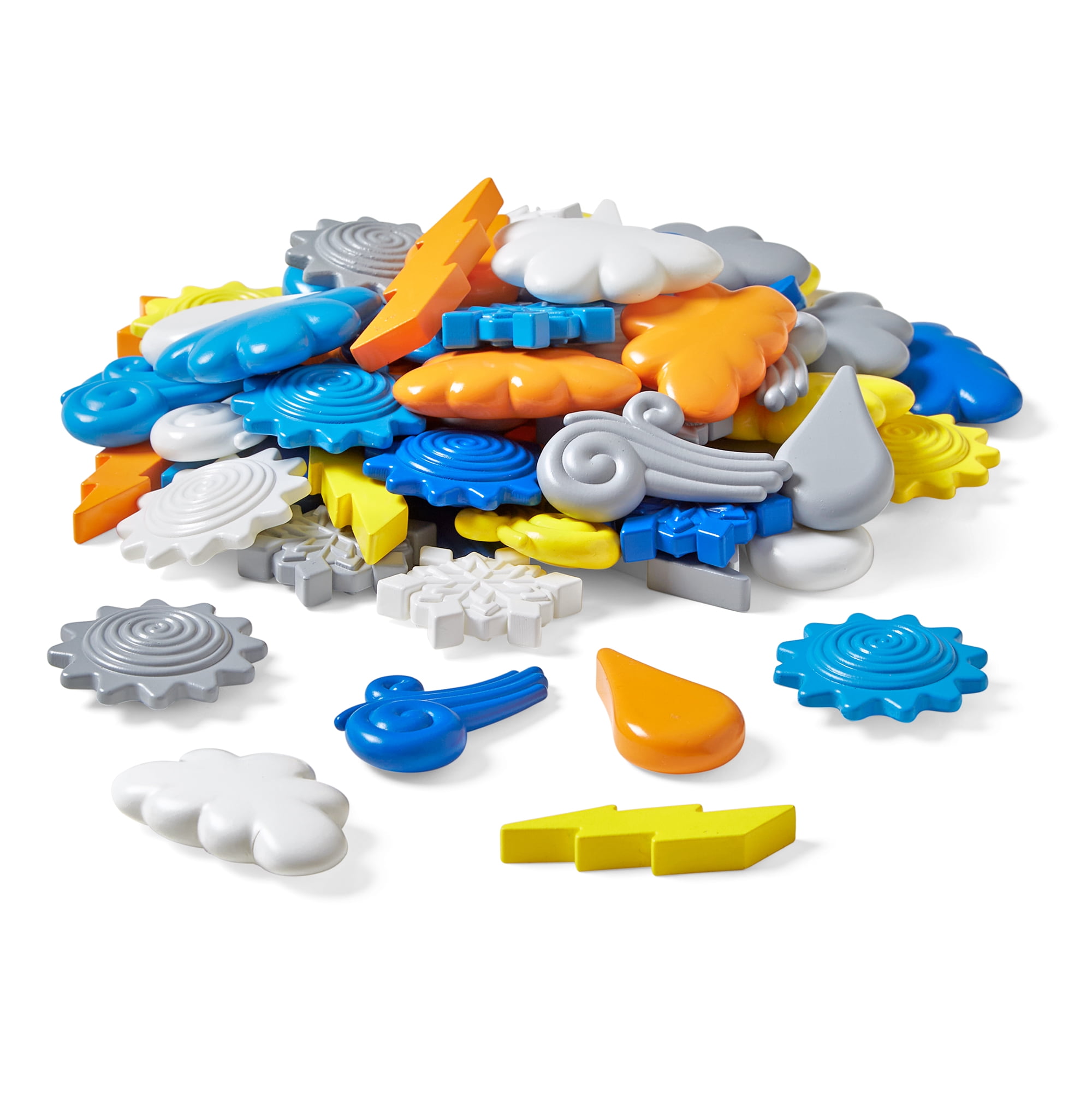 hand2mind Explore the Weather Counters, Weather Toys, Meteorology for Kids, Math Counters for Kids, Color Sorting Toys, Counting Manipulatives, Montessori Math Materials, Preschool Science Toys