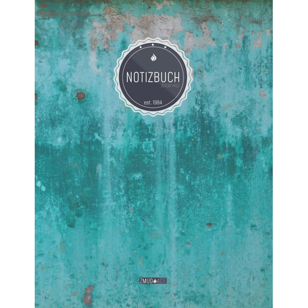 Zmudace Notizbuch Blanko In Din Softcover Zb123 Metall Oberfl Che T Rkis 156 Leere Seiten Mit Pers Nlichem Register Seitenzahlen Ze Walmart Com Walmart Com