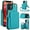 Green, variant on Crossbody Wallet Case for iPhone 12 12 Pro, RFID Blocking Zipper Handbag Purse Flip Cover, Kickstand Folio Case Card Slots Holder Wrist Strap Lanyard