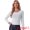Silver, variant on DARING DIVA Women's Slim Fit Glitter Round Neck Crop Top XS Silver