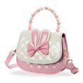 thumbnail image 1 of Bolsa de mano con cuentas para niñas pequeñas (rosa), bonita bolsa de hombro, monedero pequeño para niñas, regalos para niños pequeños, juego de disfraces para fiestas de cumpleaños y Navidad, 1 of 5