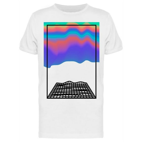 Poster Like Grid And Colorful T-Shirt Men -Image by Shutterstock, Male Medium