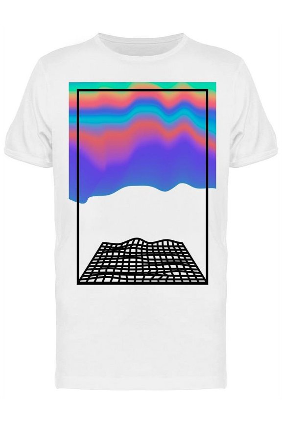 Poster Like Grid And Colorful T-Shirt Men -Image by Shutterstock, Male Small
