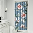 thumbnail image 2 of Waterproof Pioneer Shower Curtain 36x72 Inch Polyester Unique Colorful Floral Shower Curtain for Bathroom Hotel Home Decor with 7 Plastic Hooks, 2 of 5