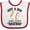 White and Red, variant on Inktastic Baseball Fan Quote Boys Sports Ball Boys Baby Bib