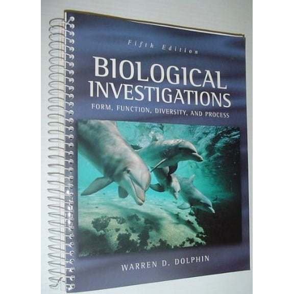 Biological Investigations (Dolphin): Form, Function, Diversity and Process, 9780697360496, 0697360490, Paperback, 5th edition