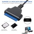 thumbnail image 3 of HUGFEGWE SATA to USB Adapter Micro USB 3.0 to 2.5" SATA Hard Drive External Converter Adapter for SSD/HDD Data Transfer Support UASP CJ25311-8629, 3 of 9