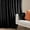 Black, variant on Top Finel 100% Blackout Velvet Pleated Window Shades, 52 x 84 Inch, Beige
