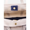 thumbnail image 4 of Free Assembly Women's Canvas Tote Handbag with Tote Charm, Natural with Navy, 4 of 7