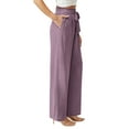 thumbnail image 2 of Anygrew Women Casual Wide Leg Pants High Waisted Business Work Casual Pants Loose Flowy Beach Palazzo Pants, 2 of 5