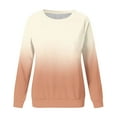 thumbnail image 4 of Dyegold Womens Casual Long Sleeve Sweatshirt Crew Neck Cute Gradient Pullover Tops Oversized Sweater Shirt Fall Fashion 2023, 4 of 4