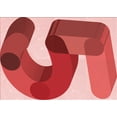 thumbnail image 1 of Ahgly Company Machine Washable Indoor Rectangle Transitional Light Coral Pink Area Rugs, 3' x 5', 1 of 7