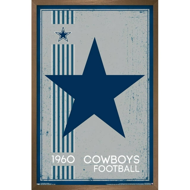 NFL Dallas Cowboys - Retro Logo 14 Wall Poster, 22.375" x 34"